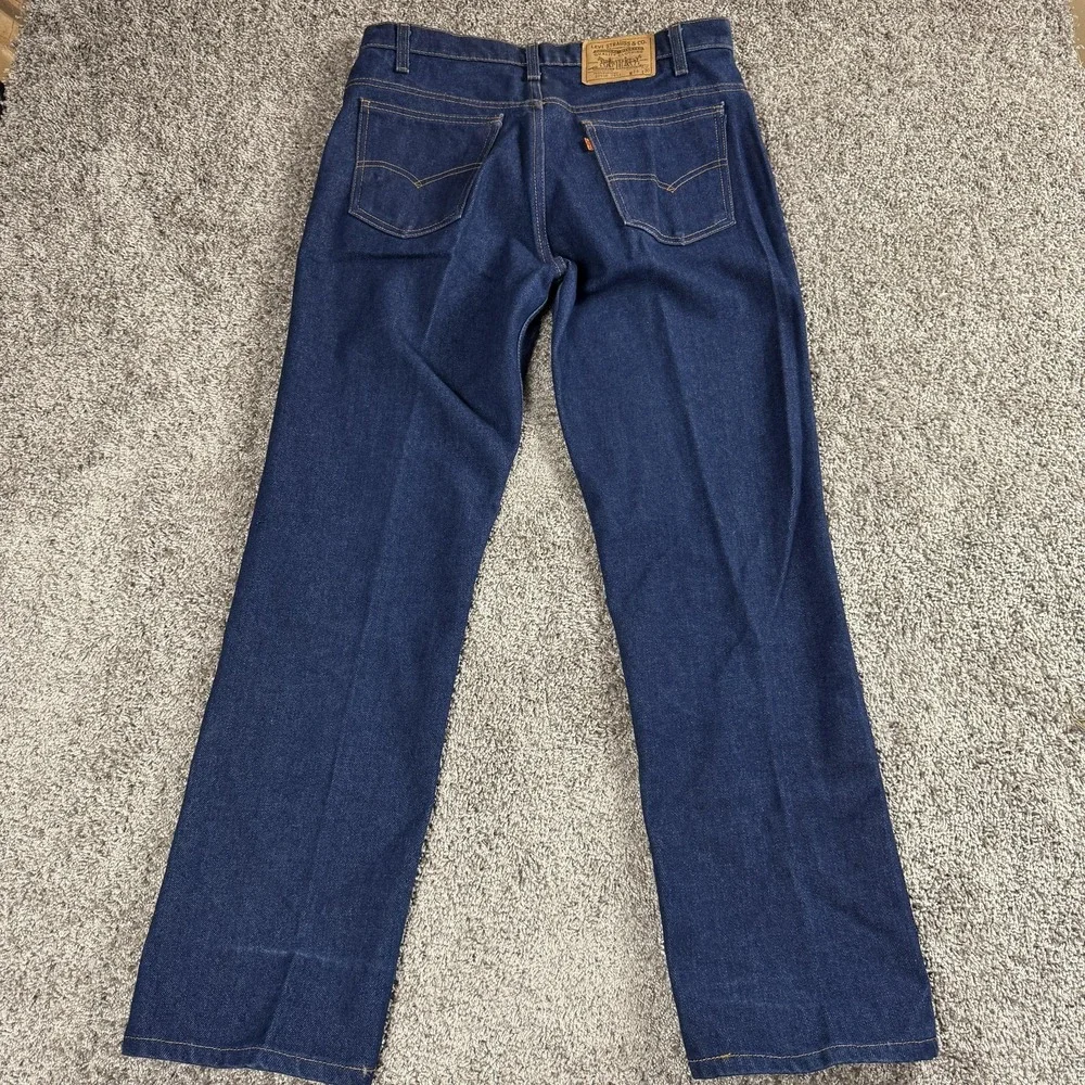 VTG 80s Levis 20508 Mens Jeans 34x30 Straight Leg Orange Tab Made USA Denim‎